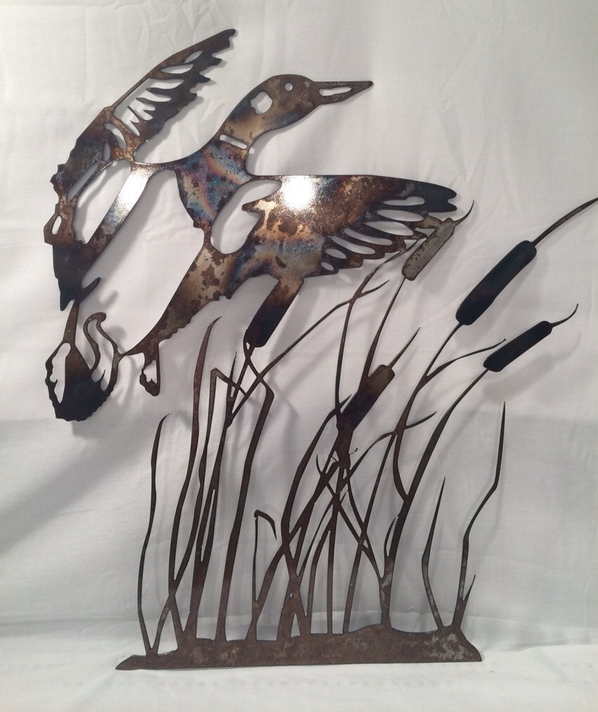 Beautiful Duck Metal Art