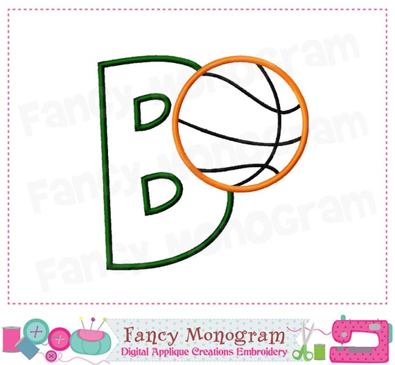 Basketball Monogram B Basketball Letter B by FancyMonogram on Etsy