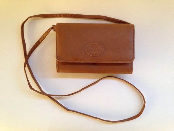 leather wallet purse with shoulder strap