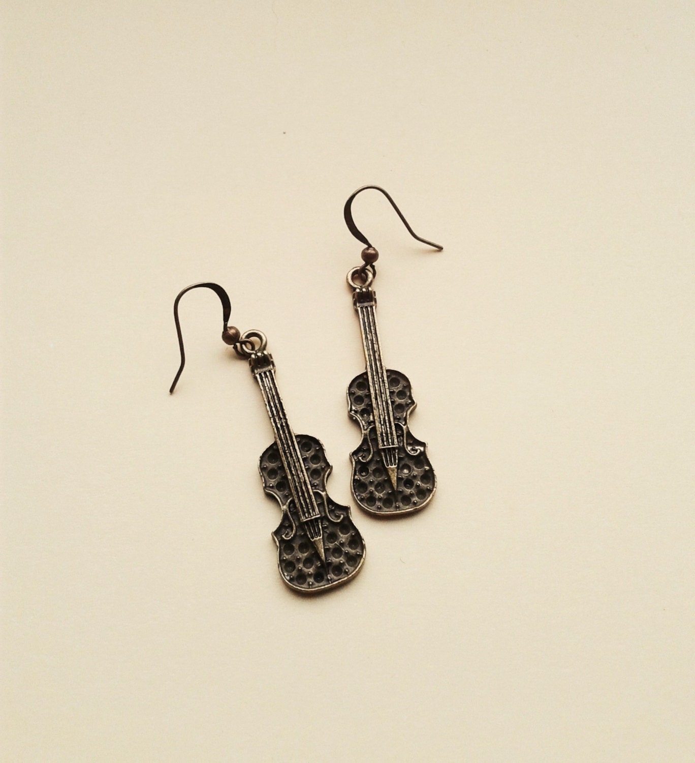 Violin Earrings Steampunk EarringsNeo Victorian