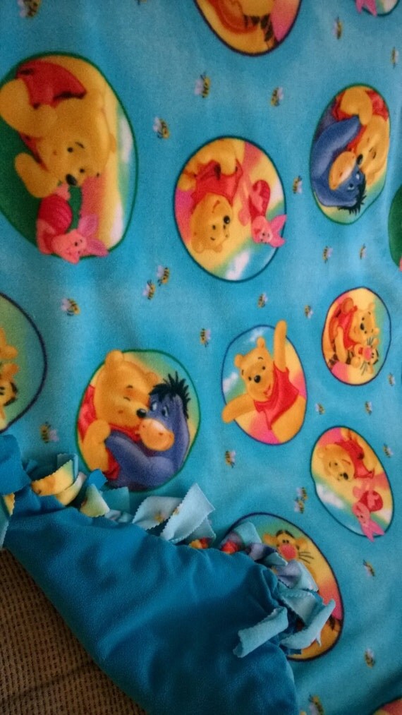 Winnie the Pooh and Friends No Sew Fleece Blanket