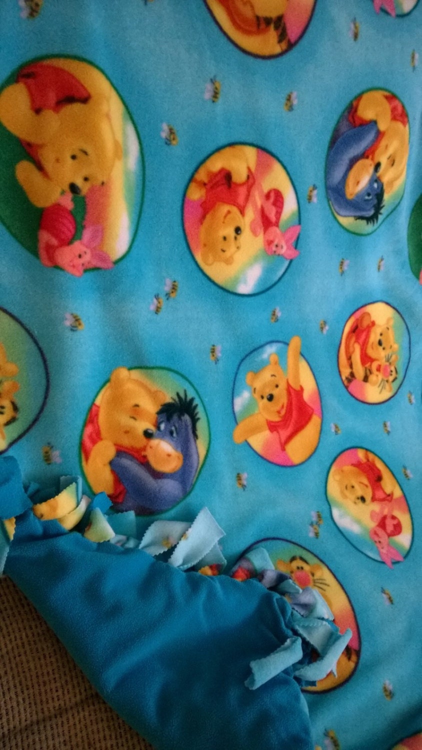 Winnie the Pooh and Friends No Sew Fleece Blanket