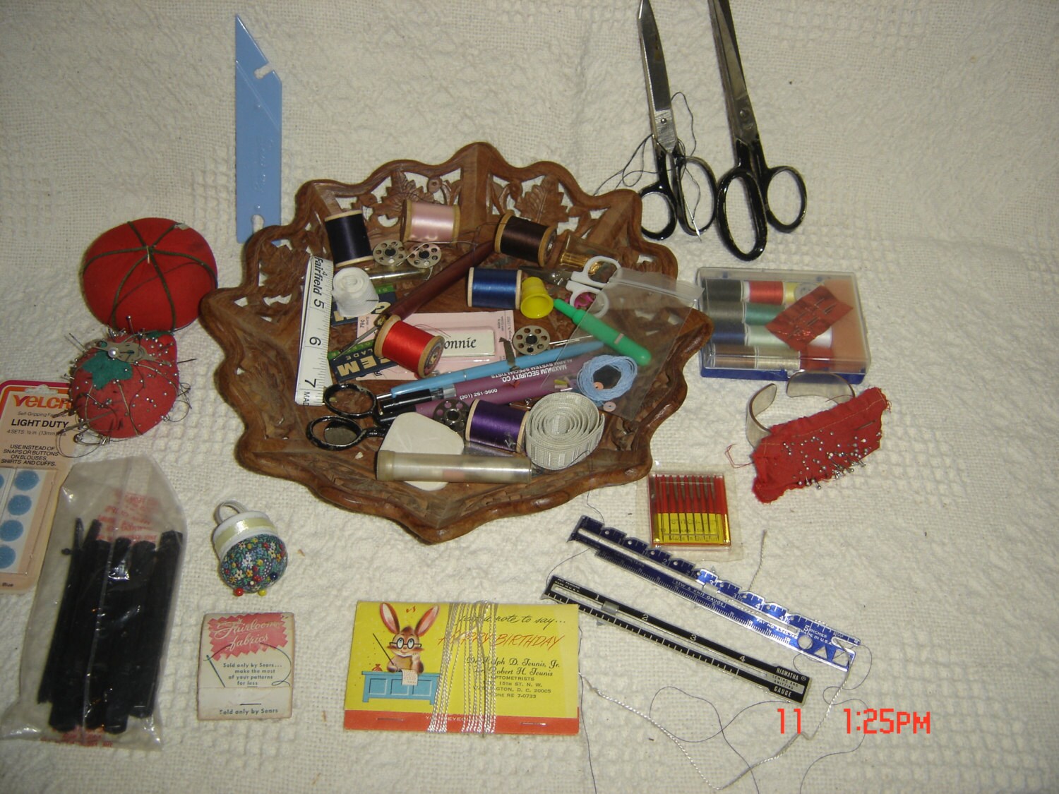 Vintage Sewing Supplies Accesories Lot with by EstatesUnknown