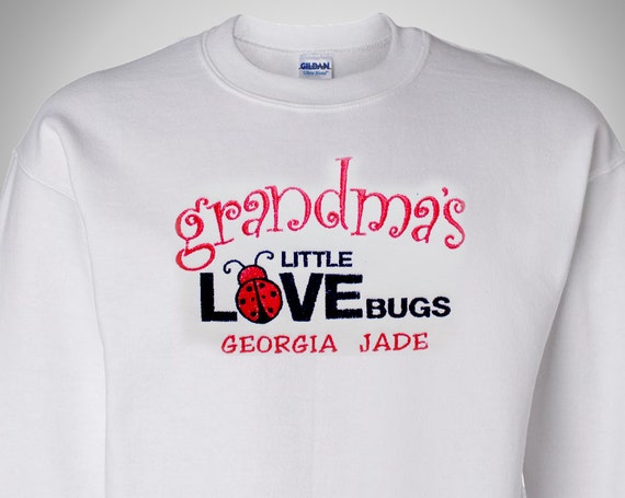 Download Items similar to Grandma's Love Bugs Shirt | Personalized ...