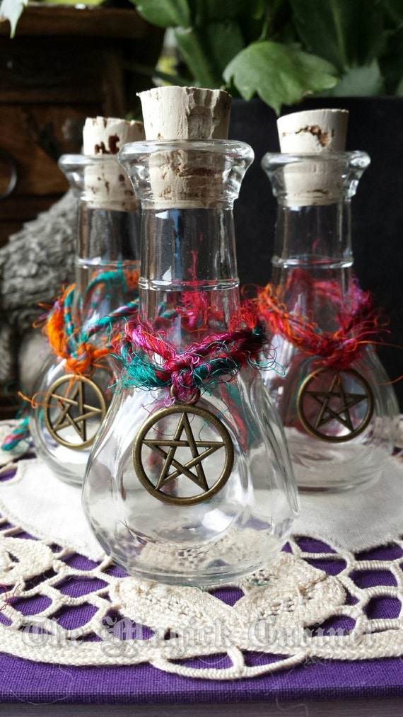 Spell Bottles Witch Bottle Glass Bottle Pagan By Themagickcabinet 1474