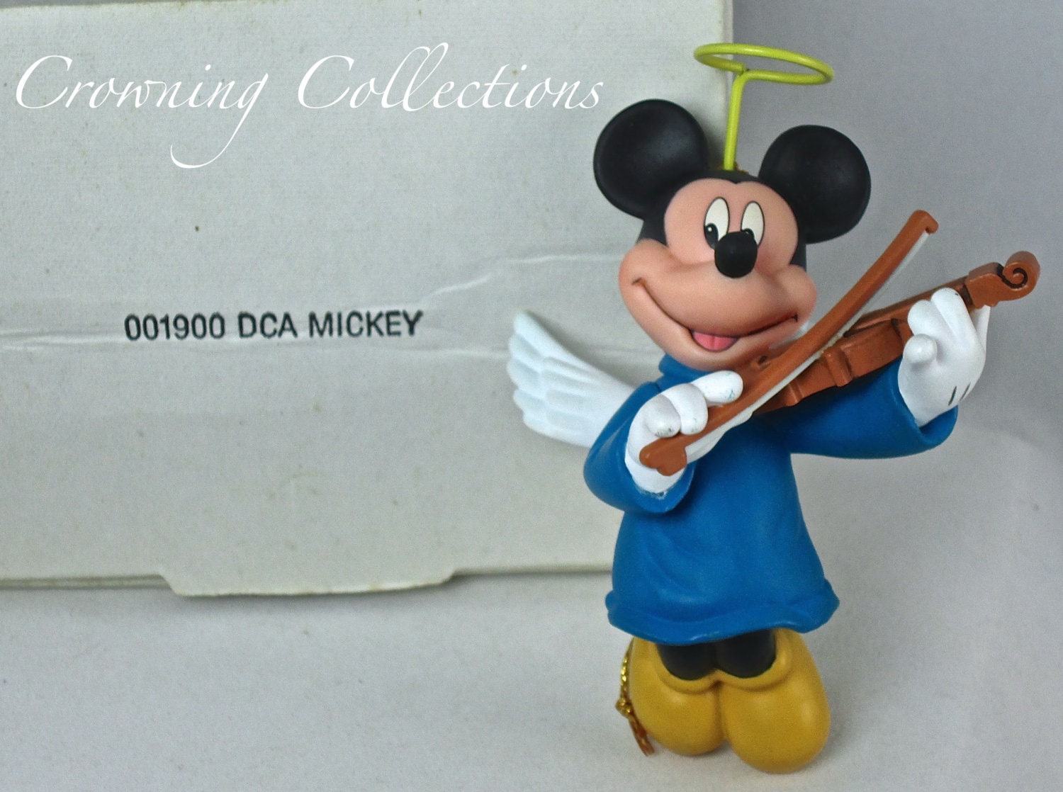 mickey mouse angel figurine