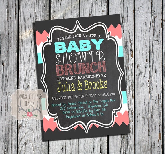 Printable Coed Baby Shower Invitations 10