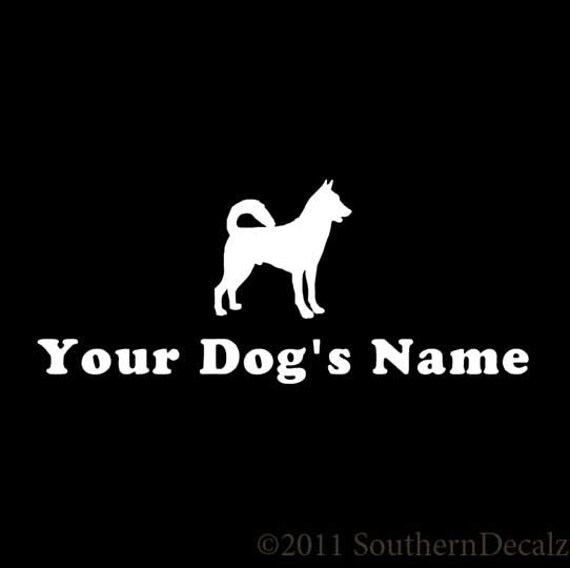 Download Custom Canaan Dog Name Puppy Decal Sticker 24 Colors 6