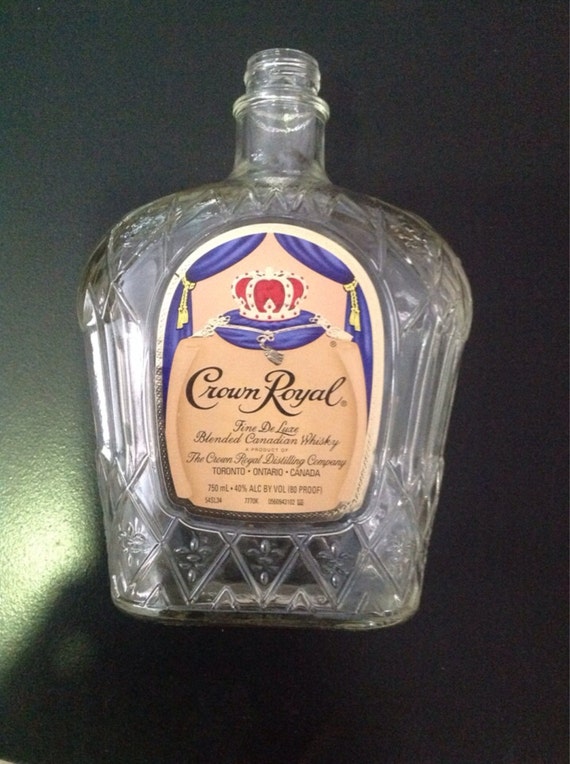 EMPTY Crown Royal 750 ML bottle blended Canadian whisky