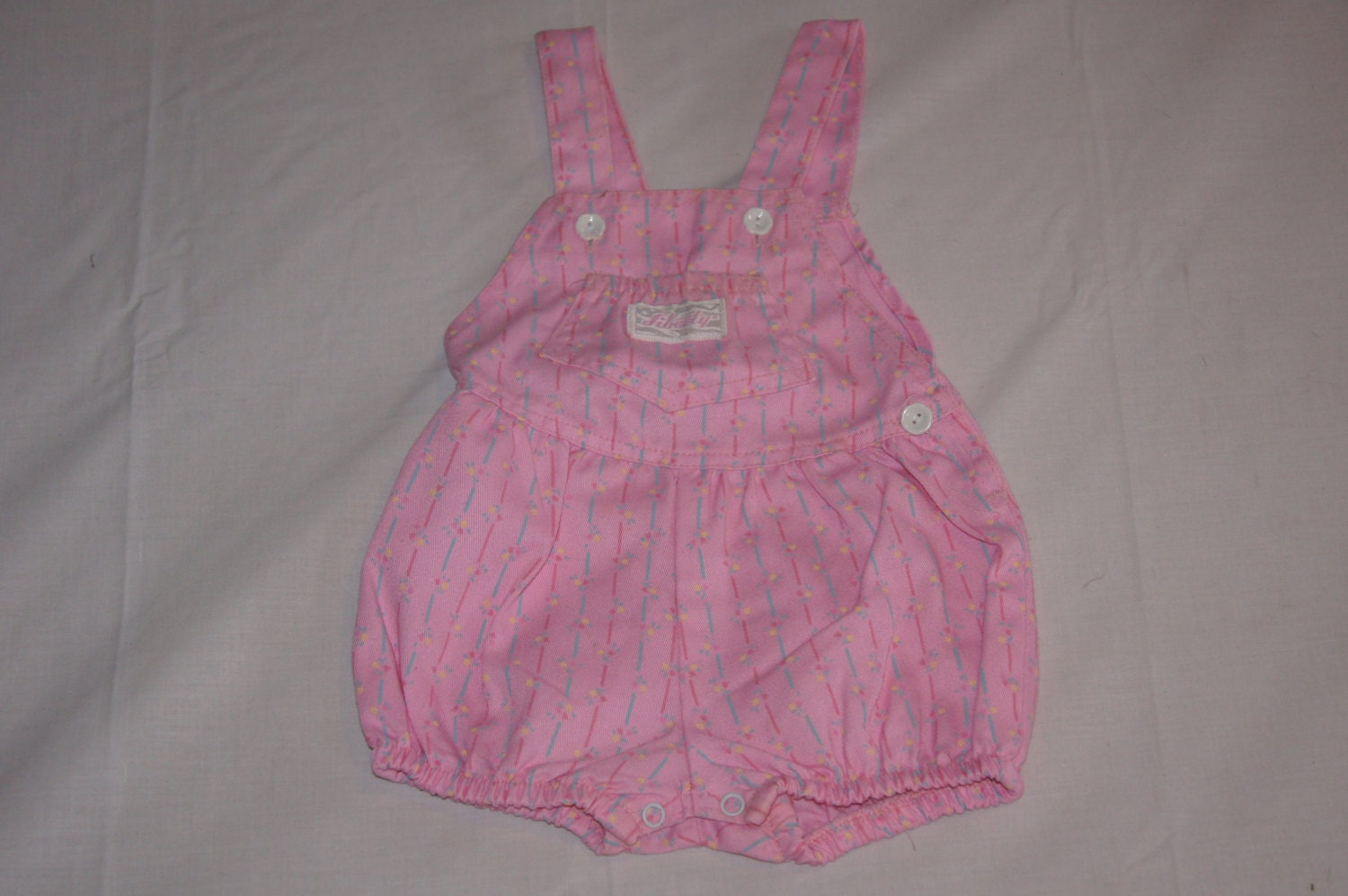 Vintage 1980's Liberty Baby Overalls in Pink