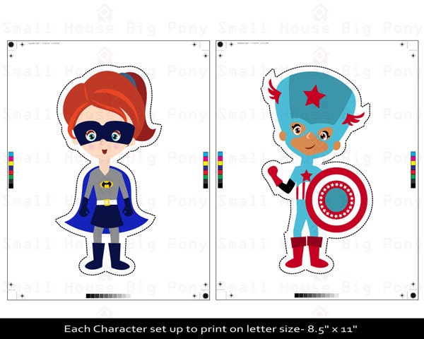 Superhero Clip art Clipart Printable Cut-Outs Superhero