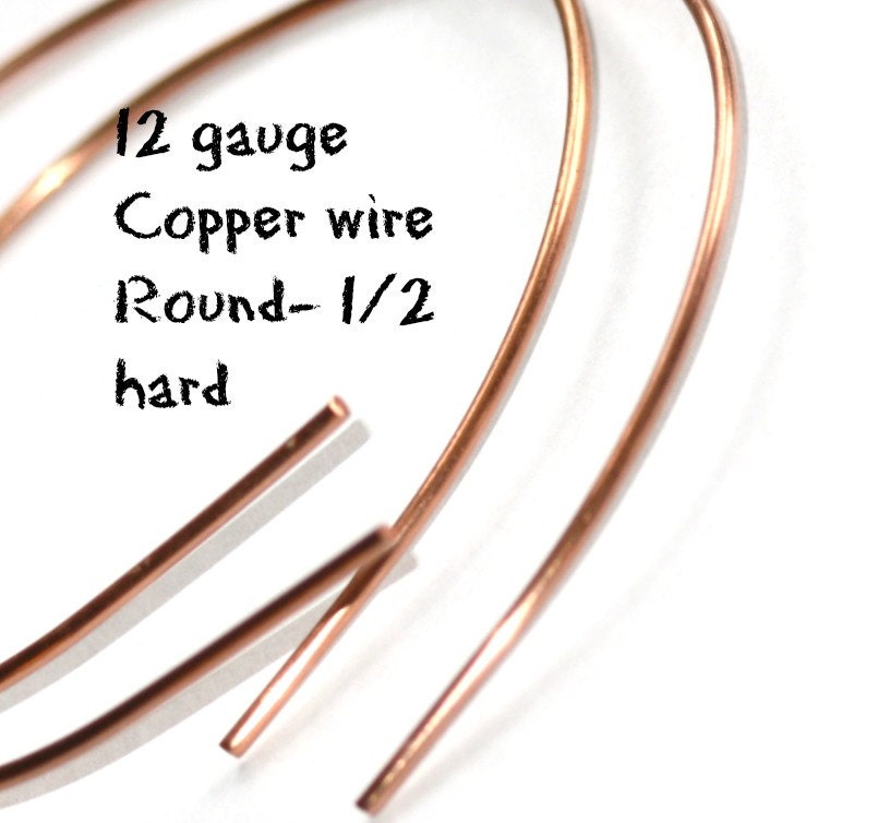 ROUND 12 gauge Copper wire DIY Supply Jewelry Making Wire