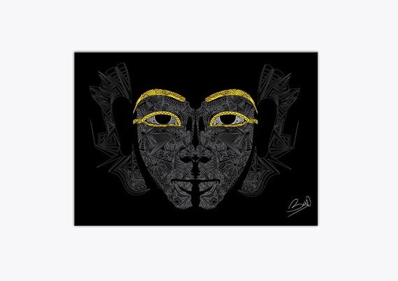 PHARAON digital art by BaroSarre on Etsy