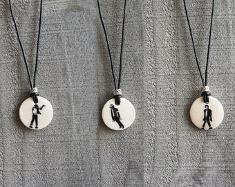 Michael Jackson Silhouette Necklaces