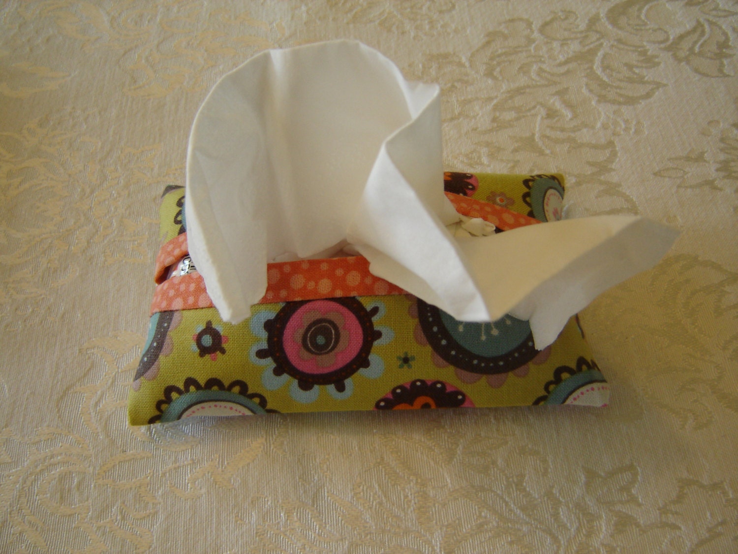 Pocket Tissue Holders Fabric Kleenex Pouch by SuzieSewingCreations