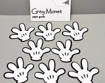 Mickey Mouse - 2" Mickey Mouse Cut Outs - Mickey Mouse - Set of 32 Mickey Mouse Cut Outs - Disney Cut Outs - Mickey Mouse Die Cuts