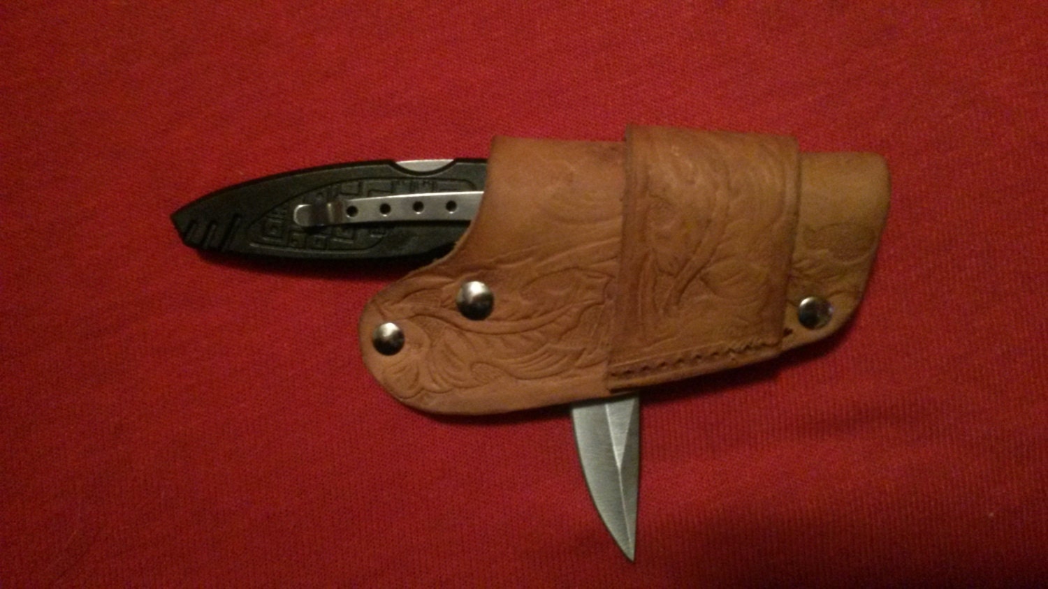 Folding Knife Sheath 18 00 Tooled Leather By ClassCraftLeather   Il Fullxfull.703319686 7l7l 