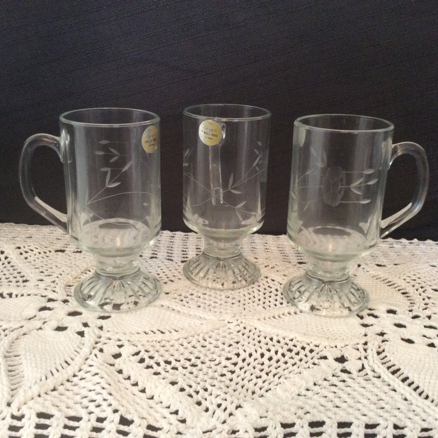 Princess House Crystal Mugs by KeKiHolmes on Etsy