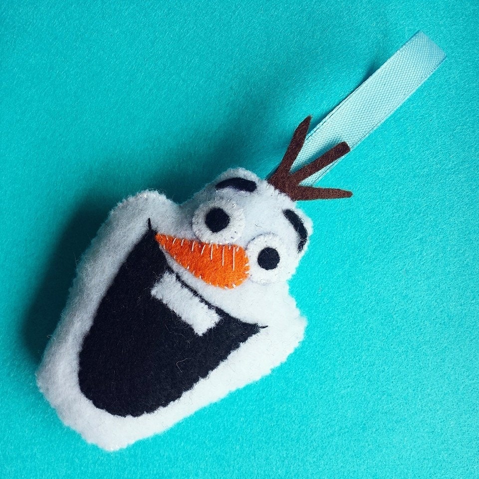 Cute, Handmade, Disney, Olaf, Frozen, Christmas Tree Decoration