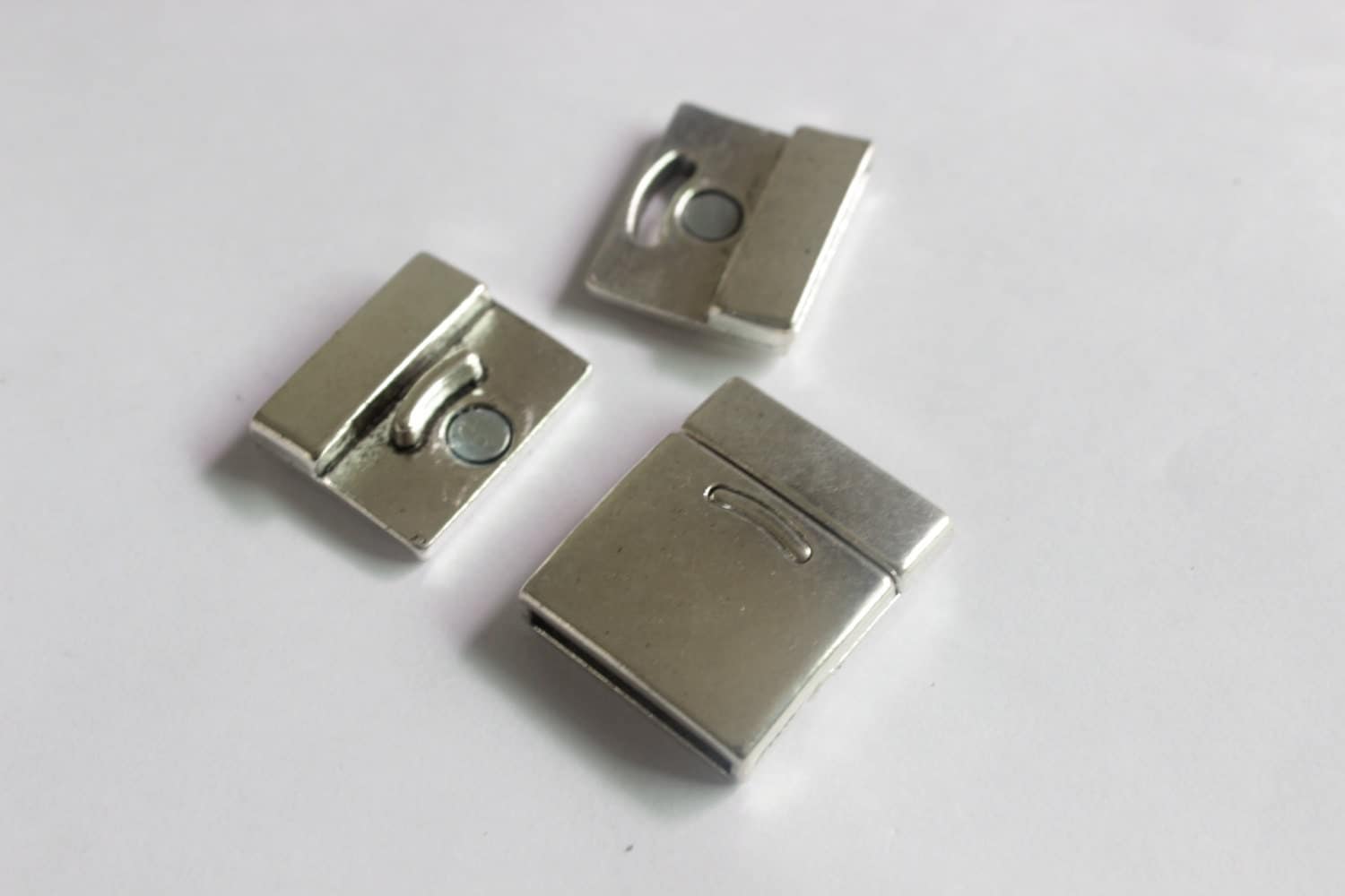 3Sets Flat Clasps strong clasp for leather