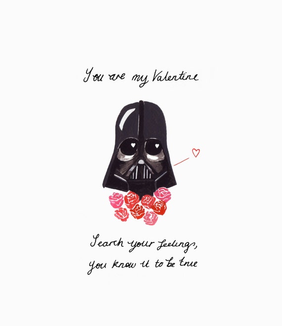 Beautiful 44 Darth Vader Valentine Card