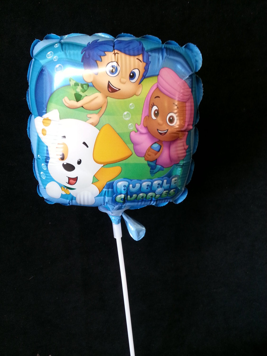 6 AirFilled Square Bubble Guppies Balloon by BalloonDoctor
