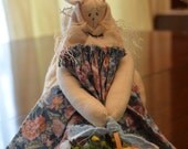 Decorative Mother Rabbit with Spring Flowers