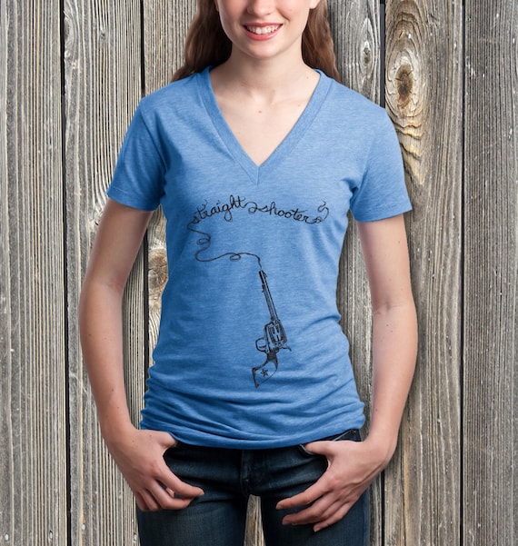 Items similar to Women gun shirt, Pro gun shirts, Straight Shooter, Old