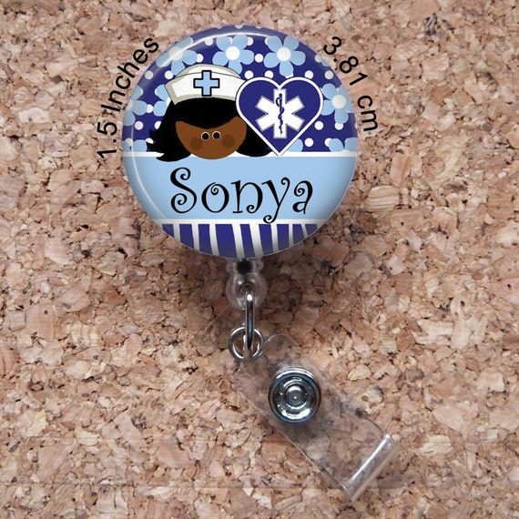 Badge Reel Personalized Nurse Retractable Name Holder