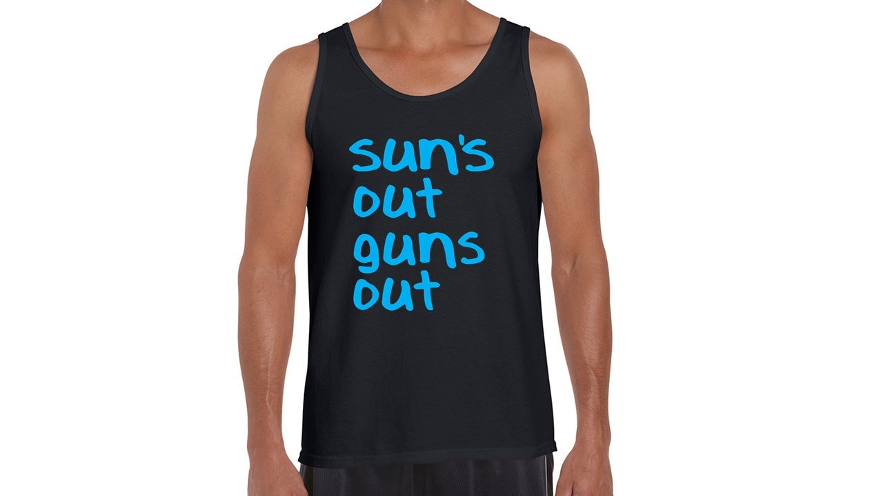 Suns Out Guns Out Tank Top Fitness Apparel Gym Clothing