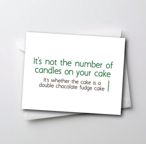 Items similar to Funny Old Age Birthday Card It's Not The Number Of