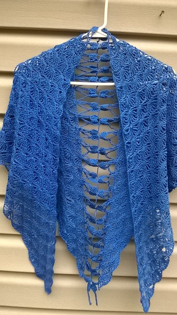 Dragonfly Lace Crochet Shawl/FREE SHIPPING by TwineandSwirl