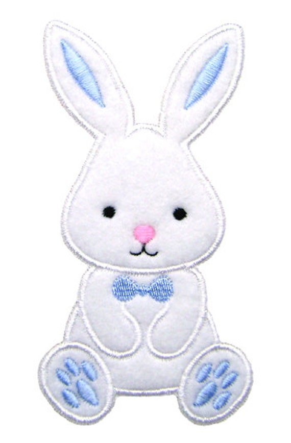 Easter Bunny Applique Easter Applique Bunny Embroidery