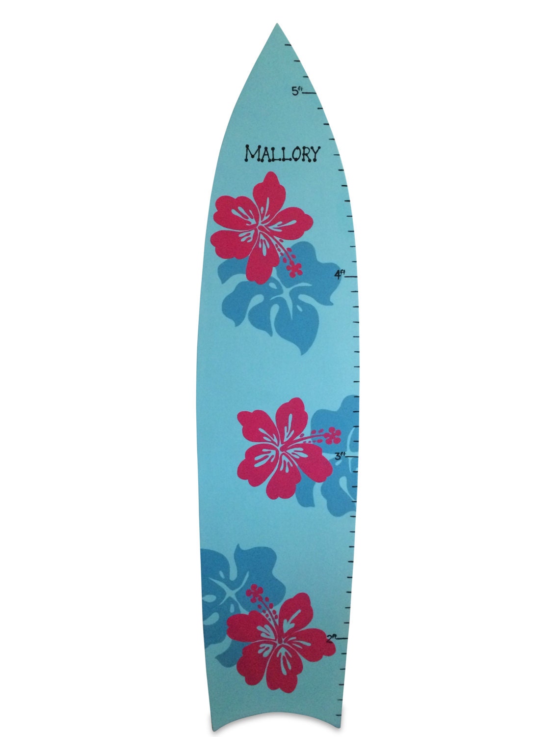 Hawaiian Surfboard Custom Hand Painted Surf By Theletterboutique