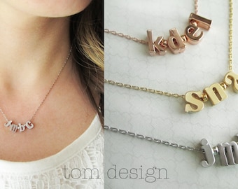 Build Your Own Necklace - Custom Initial Necklace Mothers Day Gift Bridal Gift Personalized Bridesmaid Gift Mothers Day Gift