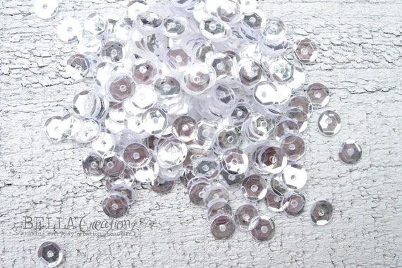 Sparkly Clear Sequins - 5mm