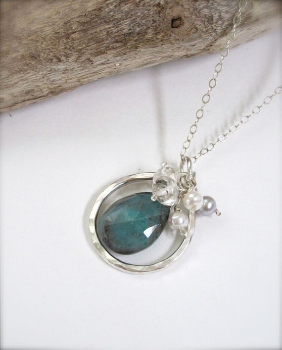 Items Similar To Sterling Silver Teardrop Necklace Turquoise Sterling