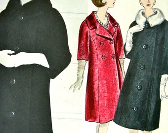 1990S Girls Coat Pattern Vogue 8864 Toddler Coat Pattern Jacket Pattern ...