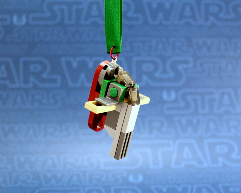 star wars christmas ornament boba fett slave i ship made from star wars christmas ornament boba fett slave i ship made from