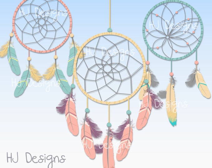 Beautiful Dream Catcher Clip Art 300 DPI