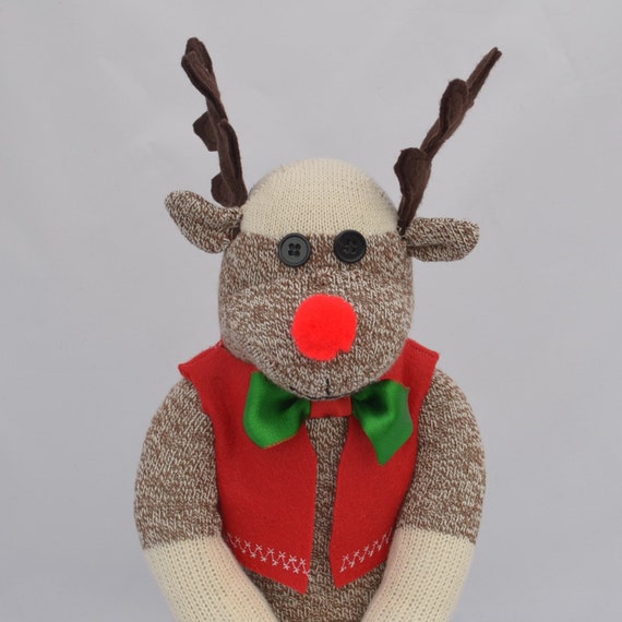 reindeer sock monkey