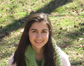Mens Neckwarmer, Green Scarf, Infinity Scarf, Green Neckwarmer, Womens, Hood Cowl, Snood, Scarf, Lettuce Green, Cowl Scarf