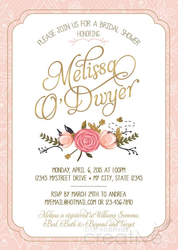 Electronic Bridal Shower Invitation Templates 8