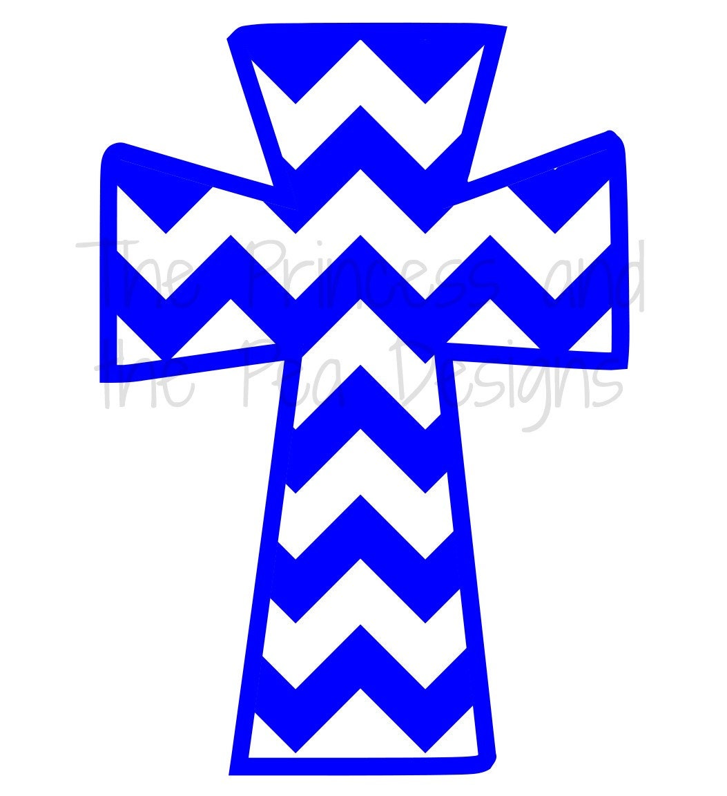 Download Chevron Cross Vinyl Decal Sticker Christian for Car Window