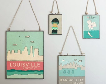 Modern Nursery Kansas City I Love You in Thailand // Typographic Print, Maps and Charts, Giclee, Modern Baby Nursery Decor, Illustration, Asian Travel Theme, Digital