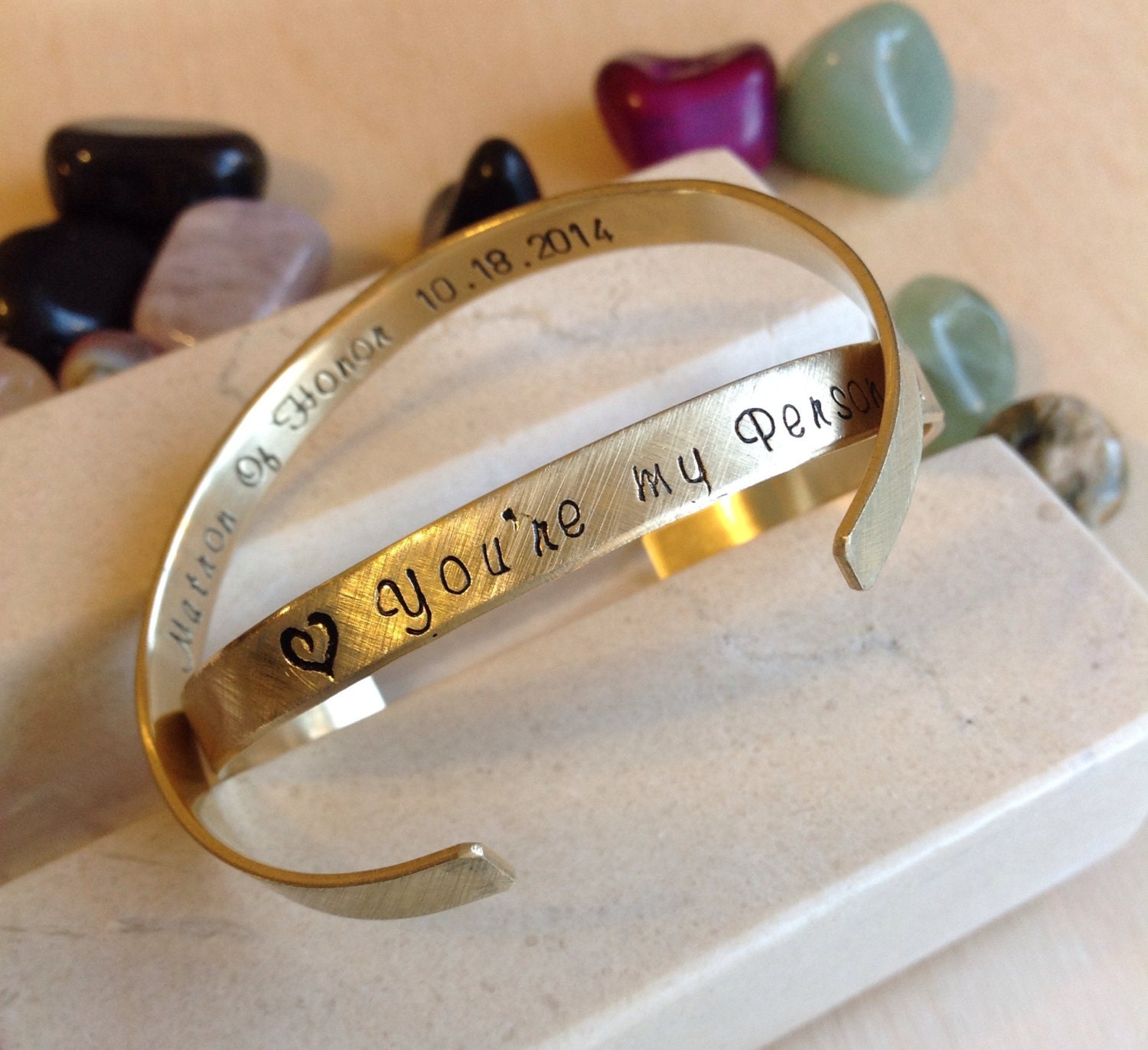 metal stamped bracelets