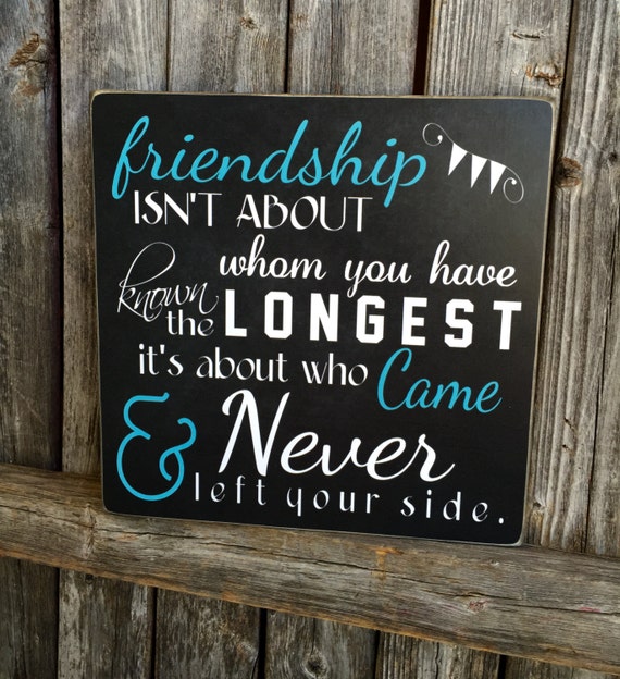 Inspirational Quote Friendship isn't about whom by MadiKayDesigns