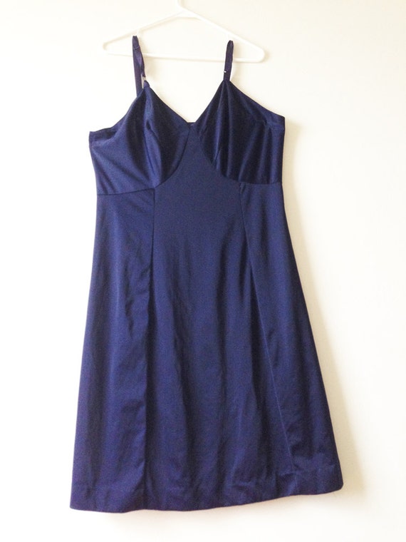 Plus Size Full Slip Navy Blue Full Slip Size 42 Tall