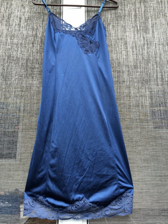 navy blue full slips