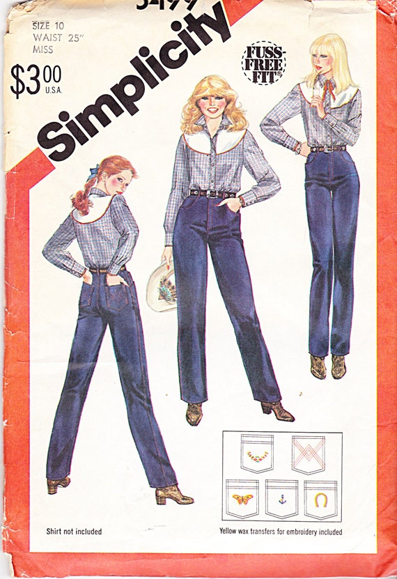 Simplicity Sewing Pattern Misses Skinny Jeans by TheGrannySquared